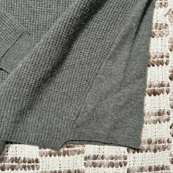 White + Warren 100% Cashmere Sweater Size Small Crewneck Henley Waffle Soft Knit - Picture 7 of 9